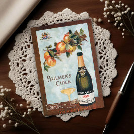 Cartão Postal Vintage 1912 Pomagne Cider Advertisement Art