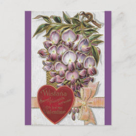 Cartão Postal Vintage 1912 Purple Wistaria