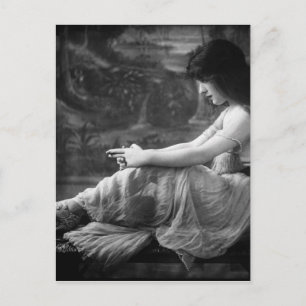 Cartão Postal Vintage 1913 Evelyn Nesbit