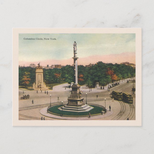 Cartão Postal Vintage 1920 Manhattan (Frente)