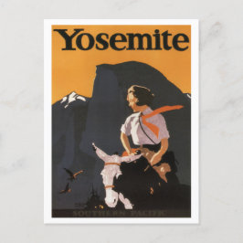 Cartão Postal Vintage 1923 Yosemite Southern Pacific Poster