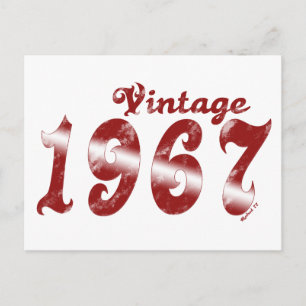 Cartão postal Vintage 1967