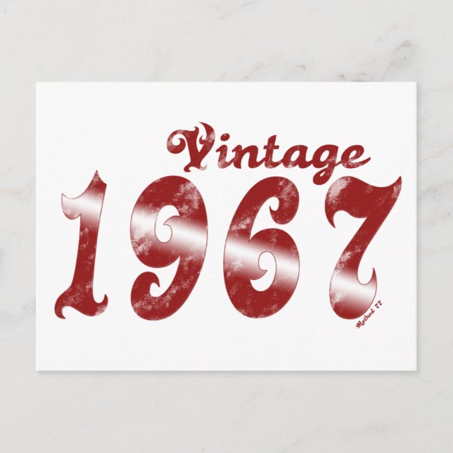 Cartão postal Vintage 1967 (Frente)