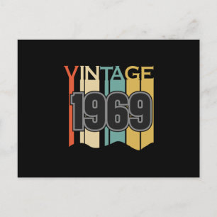 Cartão Postal Vintage 1969 Retro Lover Funny Birthday Idea