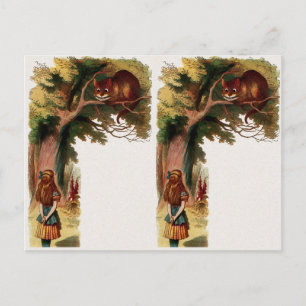 Cartão Postal Vintage 2 Alice no País das Maravilhas