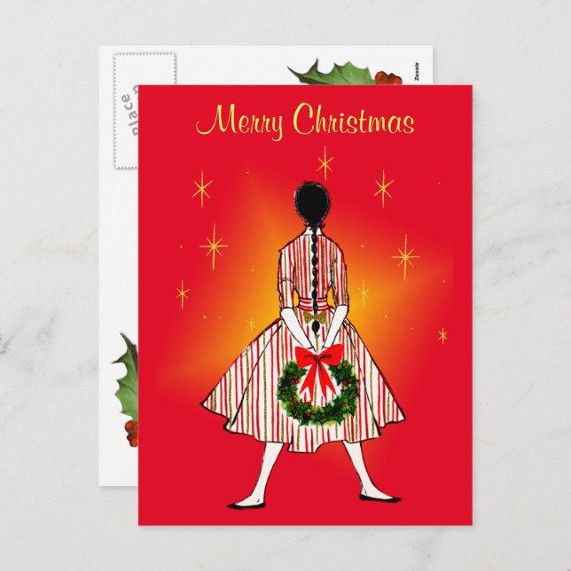 Cartão postal Vintage 50 de Natal (Frente/Verso)