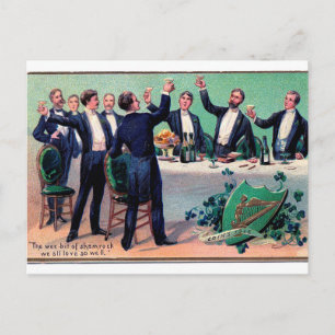 Cartão Postal Vintage A Toast to Shamrock