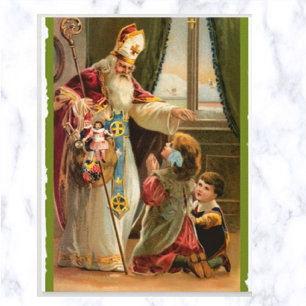 Cartão Postal Vintage A Visita De Nick Rua