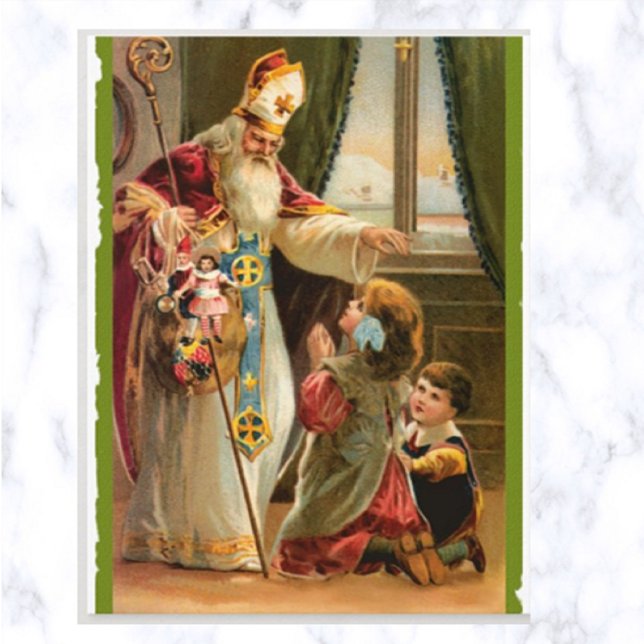 Cartão Postal Vintage A Visita De Nick Rua (Criador carregado)