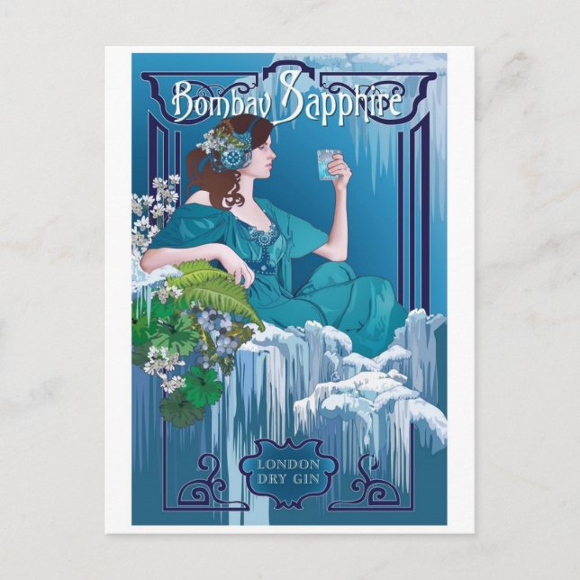 Cartão postal Vintage Ad Poster (Frente)