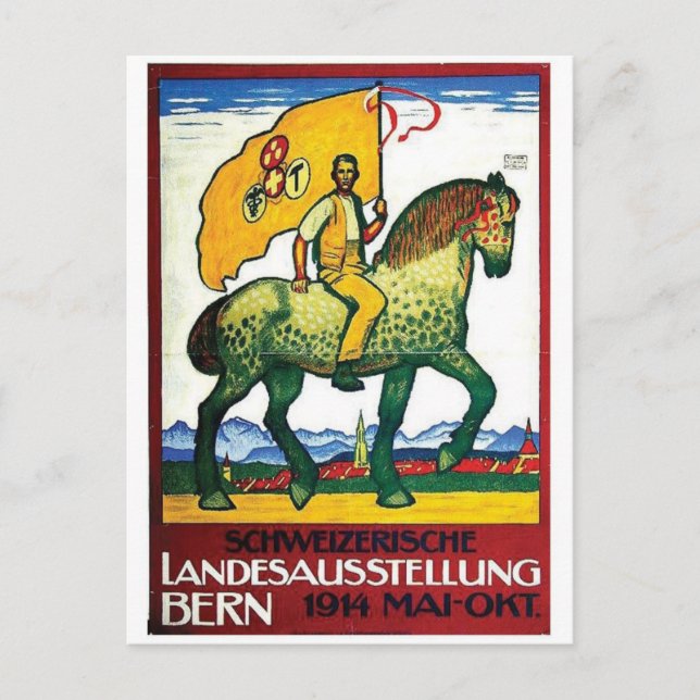 Cartão postal Vintage Ad Poster (Frente)