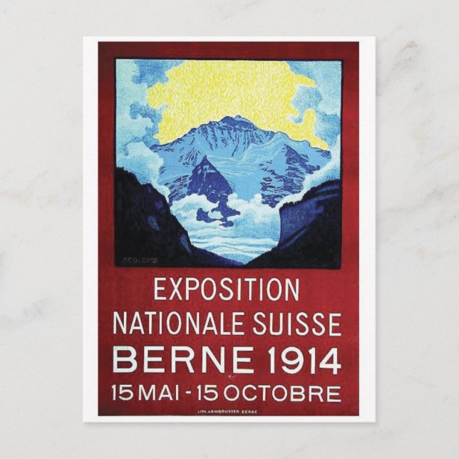 Cartão postal Vintage Ad Poster (Frente)