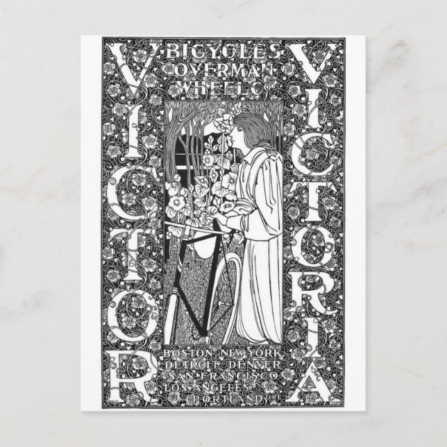 Cartão postal Vintage Ad Poster (Frente)