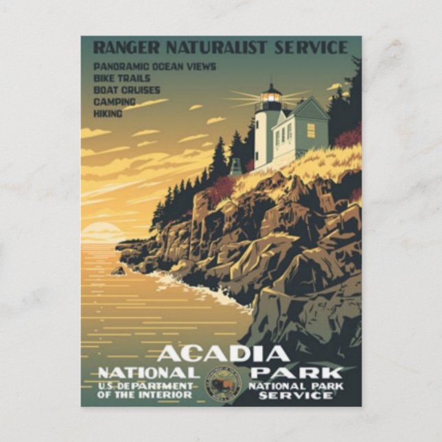 Cartão postal Vintage Ad Poster (Frente)