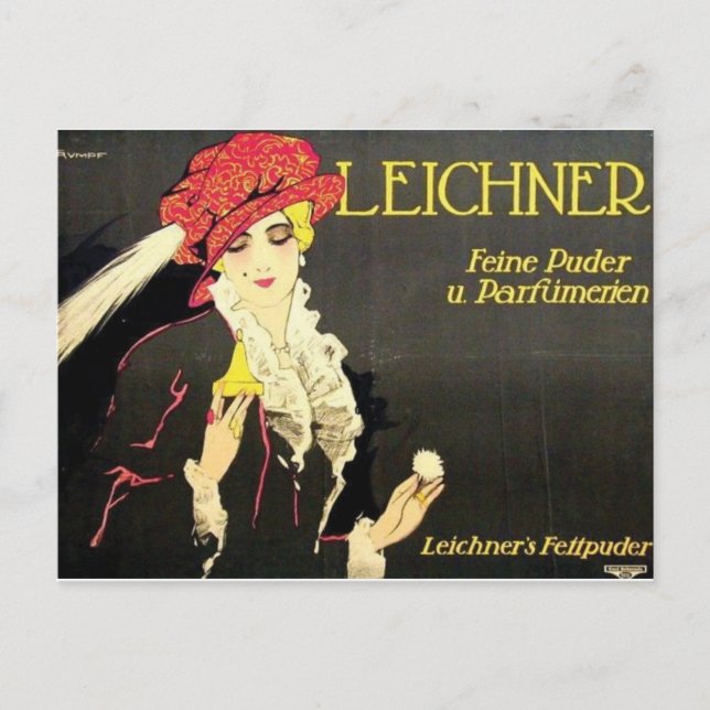 Cartão postal Vintage Ad Poster (Frente)