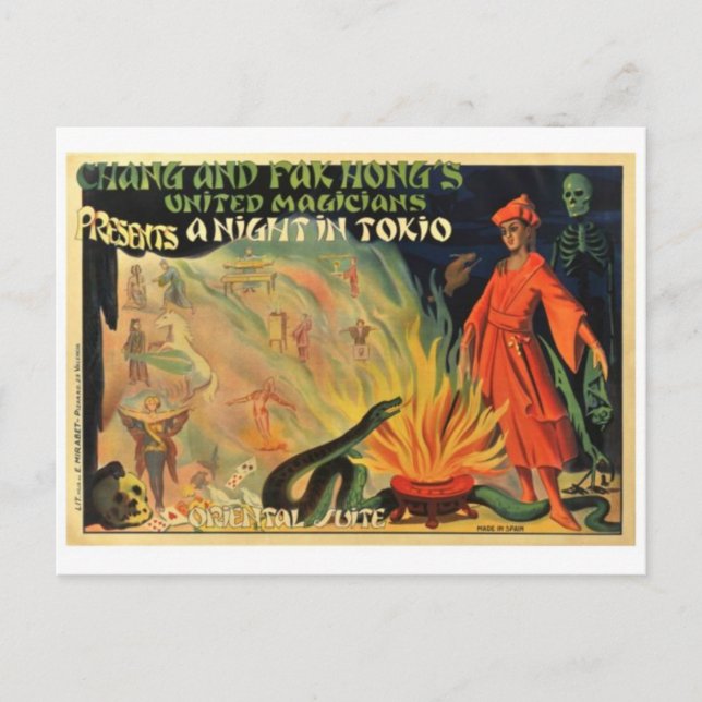 Cartão postal Vintage Ad Poster (Frente)