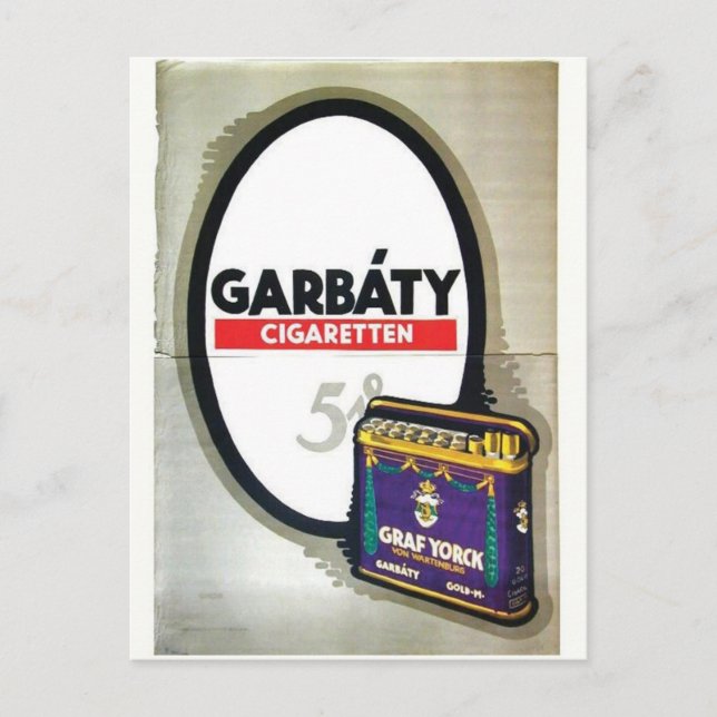 Cartão postal Vintage Ad Poster (Frente)