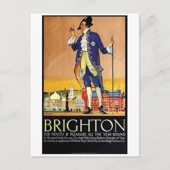 Cartão postal Vintage Ad Poster (Frente)