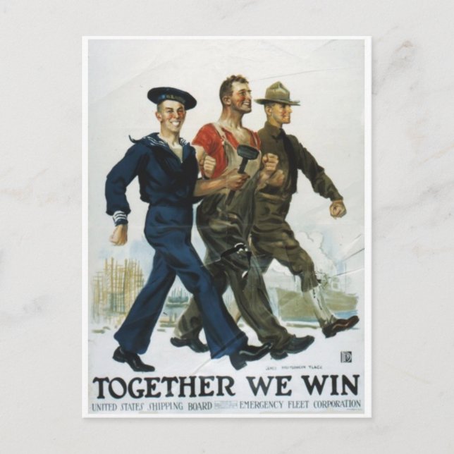 Cartão postal Vintage Ad Poster (Frente)