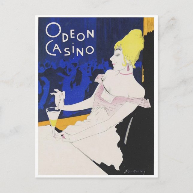 Cartão postal Vintage Ad Poster (Frente)