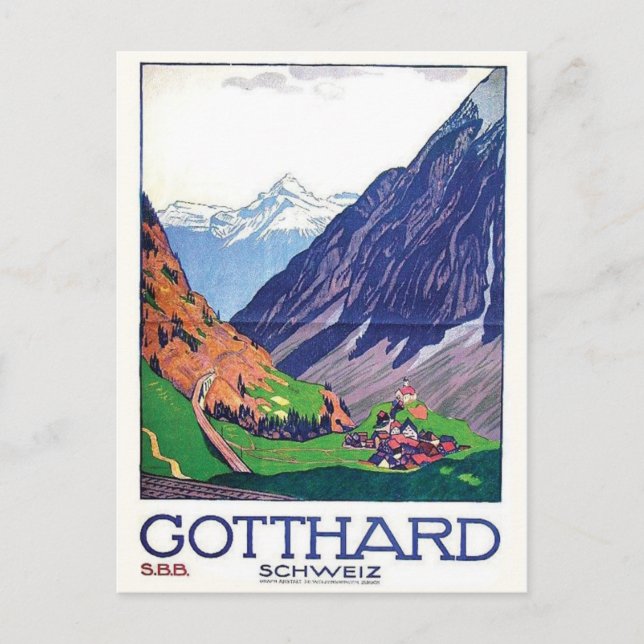 Cartão postal Vintage Ad Poster (Frente)