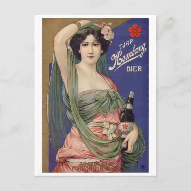 Cartão postal Vintage Ad Poster (Frente)