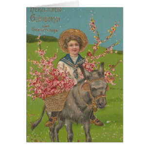 Cartão postal Vintage Adorável