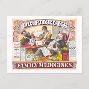 Cartão Postal Vintage Advertisement: Medicamentos patenteados de
