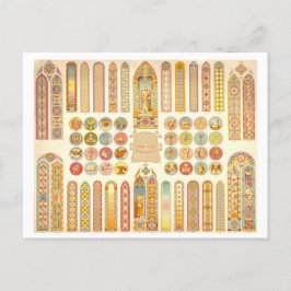 Cartão Postal Vintage Advertisement para Janelas de Vidro Estamp