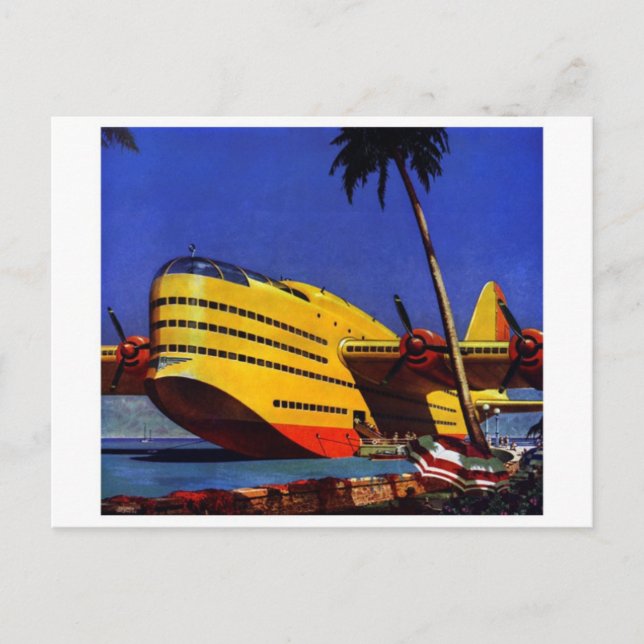 Cartão postal Vintage Aero (Frente)