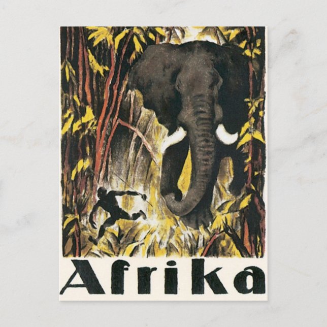 Cartão Postal Vintage Africa (Frente)