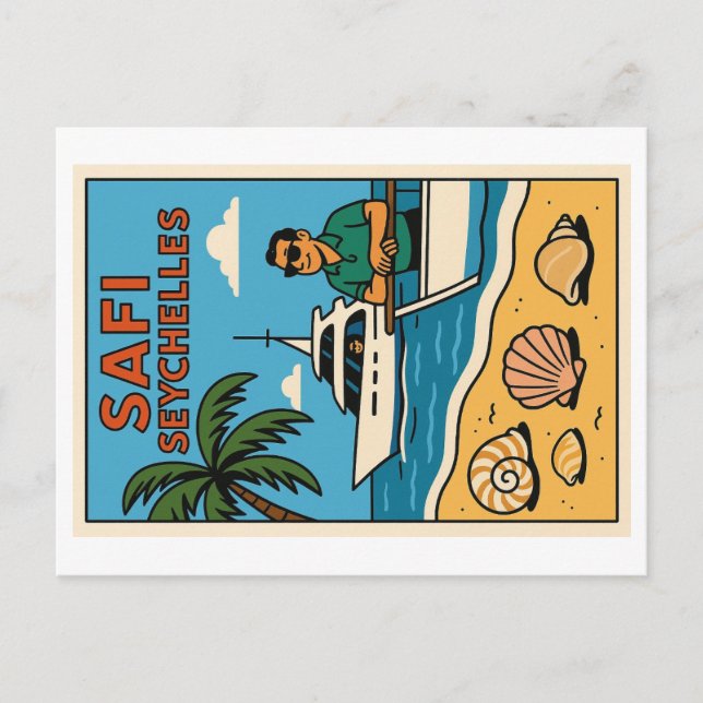 Cartão postal Vintage - África Oriental (Frente)