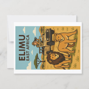 Cartão postal Vintage - África Oriental