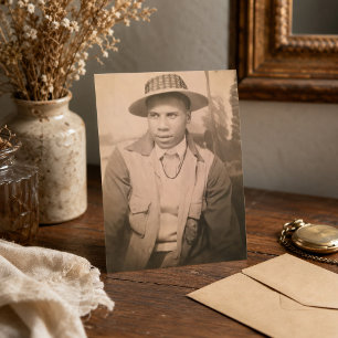 Cartão Postal Vintage African American Man