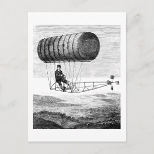 Cartão Postal Vintage Airship/Balão Blimpíada Dirigível