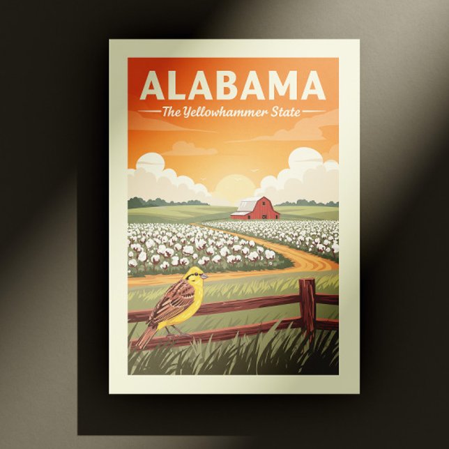 Cartão Postal Vintage Alabama (Criador carregado)