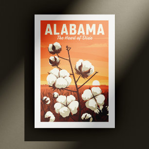 Cartão Postal Vintage Alabama