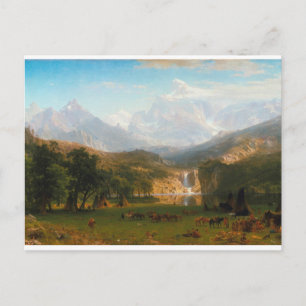 Cartão Postal Vintage Albert Bierstadt Landers Peak Painting