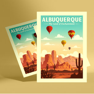 Cartão Postal Vintage Albuquerque