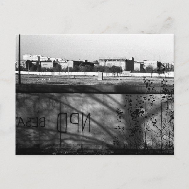 Cartão Postal Vintage Alemanha Muro de Berlim (Frente)