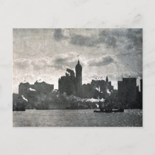 Cartão Postal Vintage Alfred Stieglitz Lower Manhattan Poster