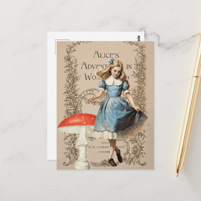 Cartão Postal Vintage Alice (Frente/Verso In Situ)