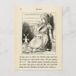 Cartão postal Vintage Alice no País das Maravilhas