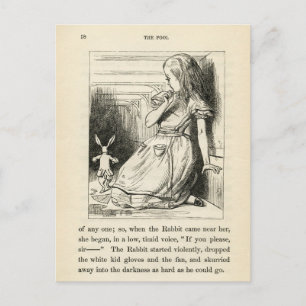 Cartão postal Vintage Alice no País das Maravilhas