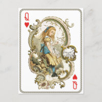 Cartão postal Vintage Alice no País das Maravilhas