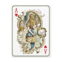 Cartão postal Vintage Alice no País das Maravilhas