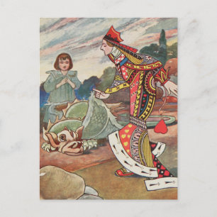 Cartão postal Vintage Alice no País das Maravilhas