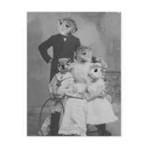 Vintage AlterArt Squirrel Family
