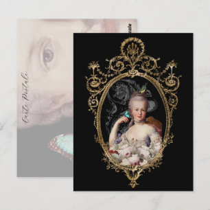 Cartão Postal Vintage Altered jovem Marie Antointte