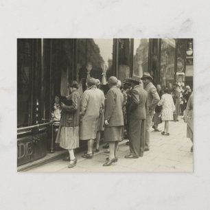 Cartão postal Vintage American Shoppers